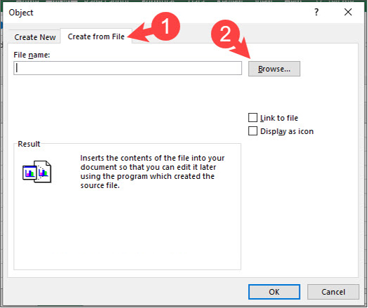 Hướng dẫn cách đính kèm file vào Excel - 6
